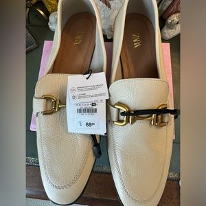 Zara leather loafers ( w/ tags on) $69.90 retail size 10
